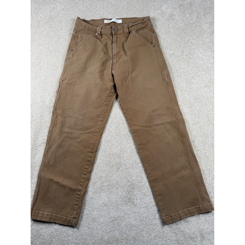 Signature by‎ Levi Strauss Gold Label Mens Carpenter Pants Brown 27x26.5 Utility